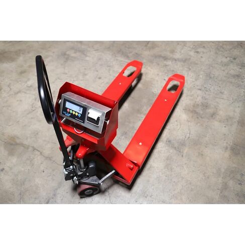 مقياس رافعة منصة نقالة من SellEton SL-5000-PJP مع طابعة مدمجة، مقياس مستودع بسعة 5000 رطل × 1 رطل، رافعة منصة نقالة يدوية شديدة التحمل مع مؤشر من الفولاذ المقاوم للصدأ للشحن والخدمات اللوجستية ومناولة المواد in Kuwait