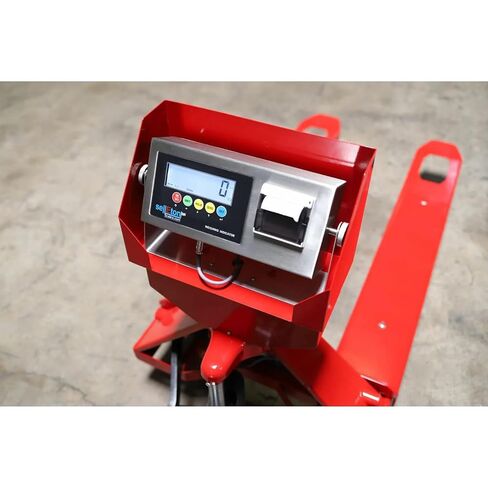 مقياس رافعة منصة نقالة من SellEton SL-5000-PJP مع طابعة مدمجة، مقياس مستودع بسعة 5000 رطل × 1 رطل، رافعة منصة نقالة يدوية شديدة التحمل مع مؤشر من الفولاذ المقاوم للصدأ للشحن والخدمات اللوجستية ومناولة المواد in Kuwait