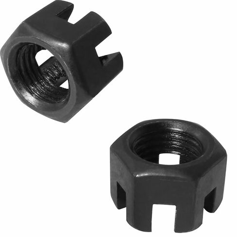 MEETOOT 6 قطعة M14x1.5mm الصف 8.8 الكربون الصلب مسدس مشقوق الجوز الأسود غرامة الملعب الموضوع لتجميع الآلات والمعدات in Kuwait