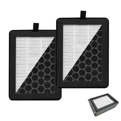 2 Pack HEPA 13 & Activated Carbon Air Filter Compatible with Bambu Lab P2S/X2D External Exhaust Fan—3D Printer P2S Filter Replacement, Double Filtration for VOCs, Odors, PM2.5 and Ultrafine Particles in Kuwait