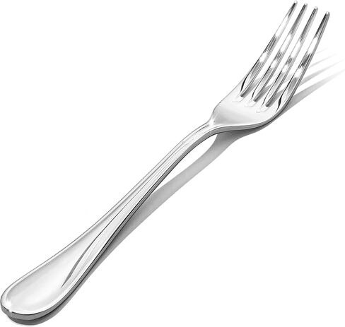 KINGSTONE 12 Piece Teardrop Dinner Forks Set(8.07 inch), 18/10 Stainless Steel Forks, Premium Table Forks Silverware for Home, Kitchen, Restaurant, Mirror Polished, Dishwasher Safe in Kuwait