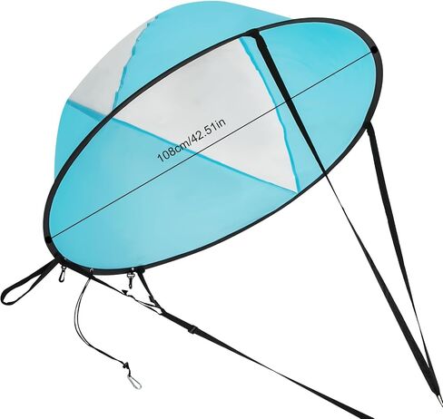 Kayak Sails, 42.5 Inch Paddle Board Simple Sail Kayak Paddle Board Accessories Foldable Downwind Kayak Sail Kit with Carrying Bag & Transparent Window for Paddle Boards Kayaks Canoes in Kuwait