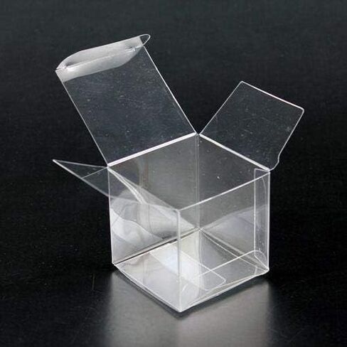BRUBAKER Clear Plastic Box 1.75 x 1.75 x 1.75 Inches - Pack of 100 in Kuwait