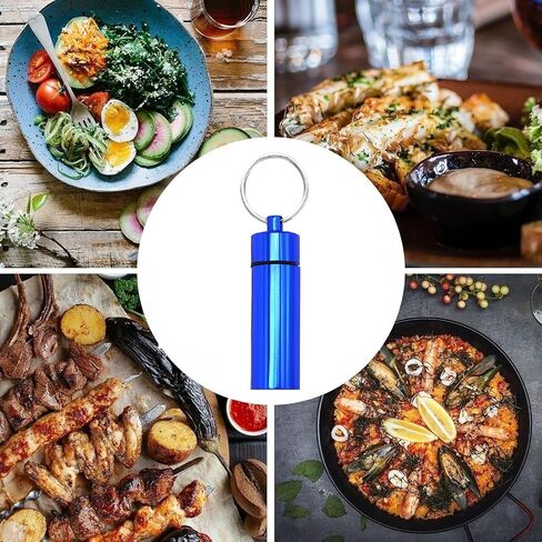 3 Pack Leak-Proof Bottle Portable Pepper Shaker Waterproof Aluminum Container for Outdoor Camping Trips Travel in Kuwait