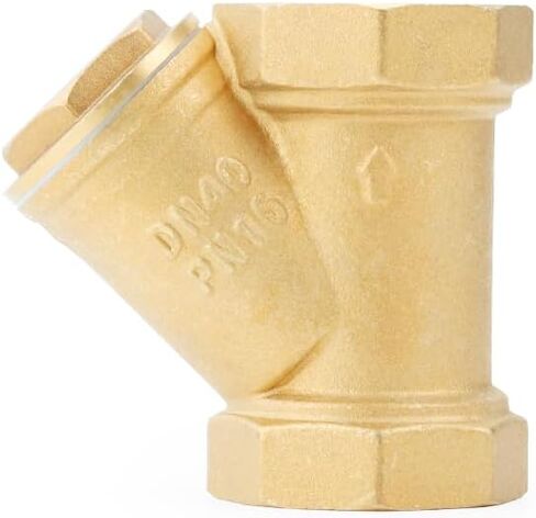 1-1/4 "1-1/2" 2 "أنثى الموضوع النحاس Y نوع صمام مرشح DN32/DN40/DN50 مضمنة شبكة مصفاة تركيب أنابيب موصل للمياه (2") in Kuwait
