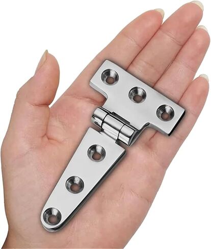 T Hinges 4 Inch X 2 Inches Heavy Duty 316 Stainless Steel with Screws AT36 4Pcs in Kuwait