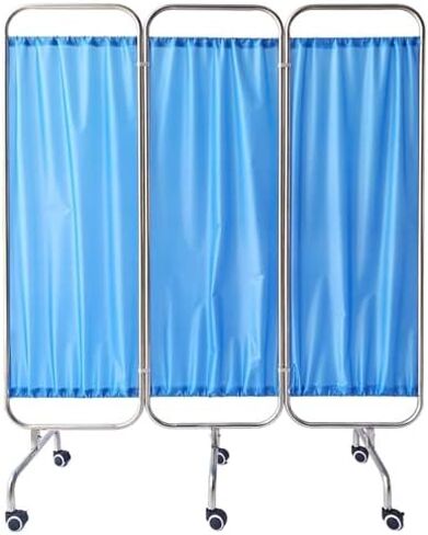 6ft Tall Folding Privacy Screen on Wheels - Portable Medical Room Divider, 4-Panel Temporary Privacy Fence for Clinics, Patient Care, Exam Rooms in Kuwait