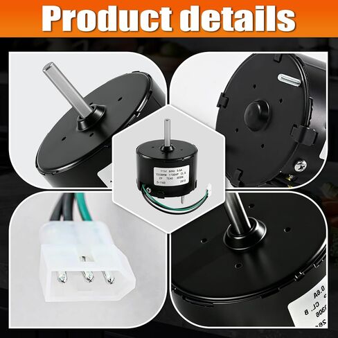 استبدال محرك مروحة المكثف لـ Fasco D1160 7163-5235 7163-2593 7163-9676، إطار 3.3 بوصة 1/100 HP 1550 RPM 115V 0.6A، مناسب لمحرك مروحة تهوية الحمام Broan Nutone 655 661 663 763 665N in Kuwait