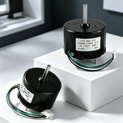 استبدال محرك مروحة المكثف لـ Fasco D1160 7163-5235 7163-2593 7163-9676، إطار 3.3 بوصة 1/100 HP 1550 RPM 115V 0.6A، مناسب لمحرك مروحة تهوية الحمام Broan Nutone 655 661 663 763 665N in Kuwait