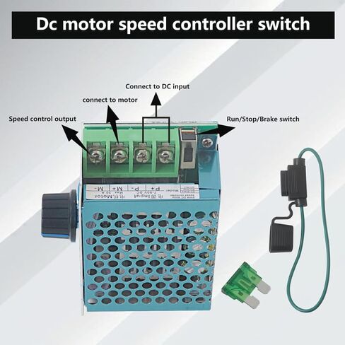 Xspeedonline Wide Voltage DC Motor Controller 7-70V 30A PWM with Power Indicator in Saudi Arabia