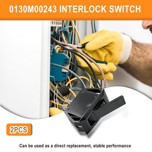 2 قطعة مفتاح باب قفل الفرن متوافق مع Goodman 0130M00243 250VAC Amana B1370818 أجزاء الموقد، فرن التبديل الآمن للفرن والفرن in Kuwait
