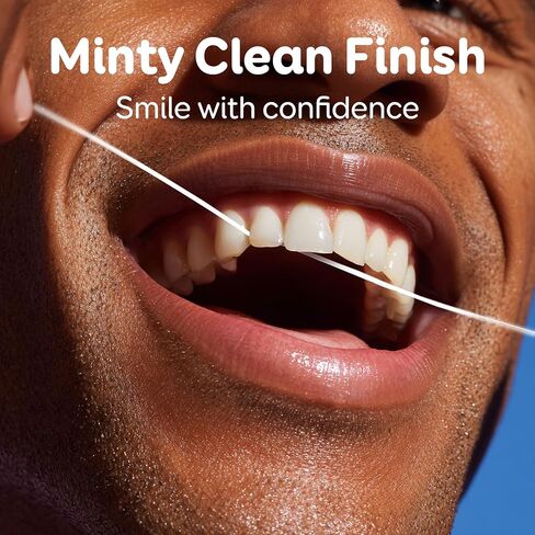 شريط خيط تنظيف الأسنان الناعم من GRIN - عبوتان (إجمالي 87.4 ياردة) | شريط خيط تنظيف لطيف | منتي | قوي ومقاوم للتمزيق | موزع صغير الحجم مصنوع من البلاستيك المعاد تدويره in Kuwait