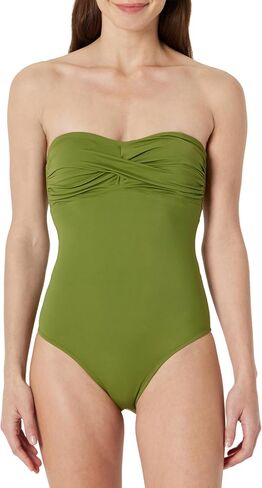 Amazon Essentials Women's Bandeau One Piece Swimsuit in Kuwait