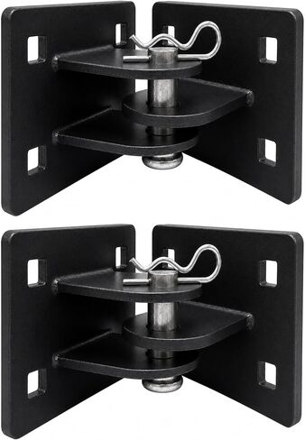 2 Pack Floating Dock Hinge Kit, 4x4 Heavy-Duty Male & Female T-Bracket Set | Stationary Dock Connector Hardware—Rust-Resistant Corner Brackets and Removable Pins Securely Join Floating Ramp to Piers in Kuwait