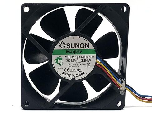 MF80201VX-Q000-S99 SUNON 80 * 80 * 25 مم 12 فولت 3.84 وات 8 سم 4 أسلاك مروحة تبريد in Kuwait