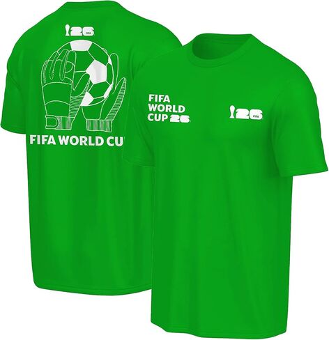 تي شيرت Outerstuff FIFA World Cup 2026 للأطفال الرسمي لكرة القدم بشعار Wordmark، للأولاد من سن 8 إلى 20 عامًا in Kuwait