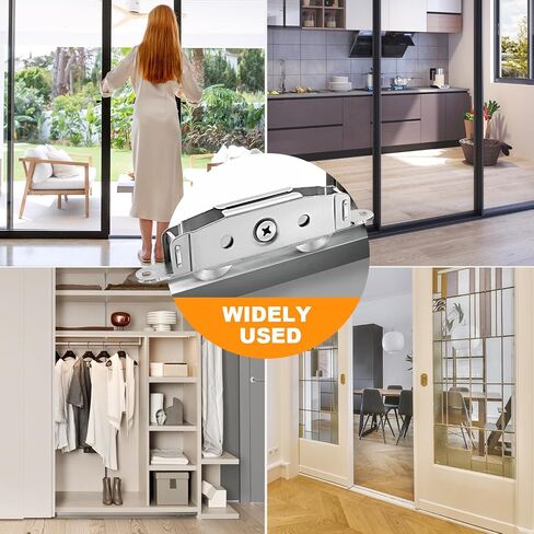 2 Pcs Sliding Patio Door Roller 304 Stainless Adjustable Sliding Door Wheel | Adjustable 304 stainless steel sliding door rollers, 300 lbs heavy load, replacement hardware for patio glass sliding doors in Kuwait