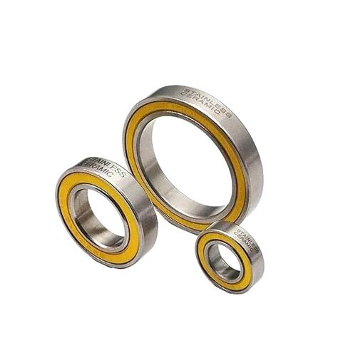 S6001-2RS Stainless Bearing 12 * 28 * 8 Mm ABEC-3 SC6001-2RS Bicycle Hub Front Rear Hubs Wheel 12 28 8 Ceramic Balls Bearings 2Pcs in Saudi Arabia