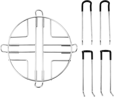 QWORK Stainless Steel Stand for Water Filter System, 7-Inch Height, 10-Inch Base Diameter in Kuwait