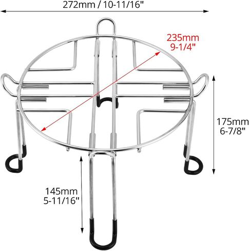 QWORK Stainless Steel Stand for Water Filter System, 7-Inch Height, 10-Inch Base Diameter in Kuwait