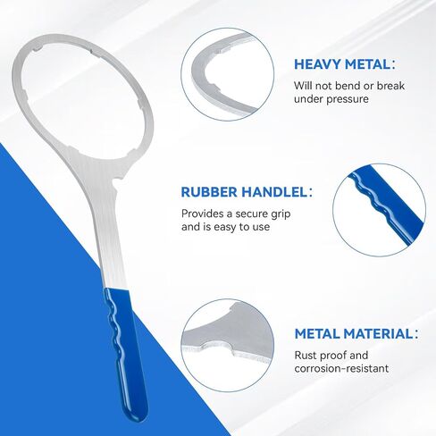 SPBW-5 Water Filter Wrench, 5.93" Heavy Duty Metal Housing Tool for SW-3 | whole house filter housing wrench,big blue filter wrench,water filter removal tool,canister filter wrench in Kuwait