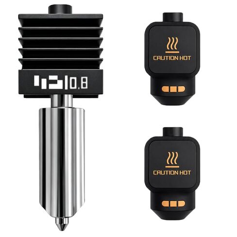 3 Pack 0.4mm P2S/X2D/H2D/H2S Hotend, Fast Speed High Temp Integrated Structure, with 3 PCS Silicone Covers, Hardened Steel Quick Swap Nozzle Extruder Print Head for Bambu Lab 3D Printer in Kuwait
