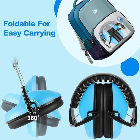 Floriogra 12 Pack Noise Canceling Headphones for Kids, Kids Ear Protection Earmuffs for Autism, Toddler, Children, Noise Cancelling Headphones Sound Proof Earmuffs for Concerts, Air Shows, Fireworks in Kuwait