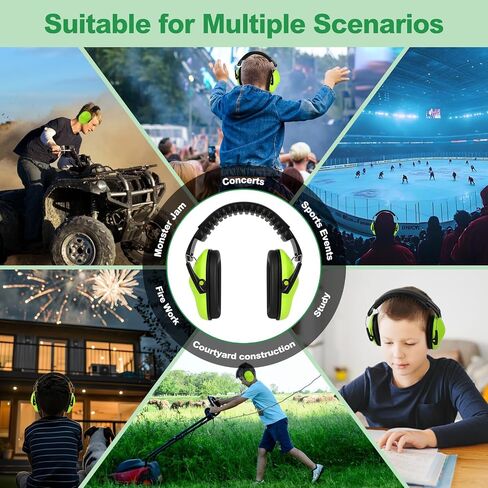 Floriogra 12 Pack Noise Canceling Headphones for Kids, Kids Ear Protection Earmuffs for Autism, Toddler, Children, Noise Cancelling Headphones Sound Proof Earmuffs for Concerts, Air Shows, Fireworks in Kuwait