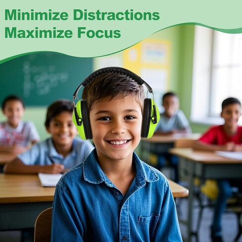 Floriogra 12 Pack Noise Canceling Headphones for Kids, Kids Ear Protection Earmuffs for Autism, Toddler, Children, Noise Cancelling Headphones Sound Proof Earmuffs for Concerts, Air Shows, Fireworks in Kuwait