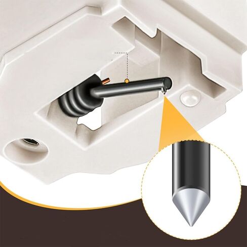 2Pcs Replacement Turntable Needle for Pioneer PL-990 PL-223 PL-Z81 Stylus with Diamond Cone Tip 3.5mV 13mm Hole Spacing 2g Pressure in Kuwait