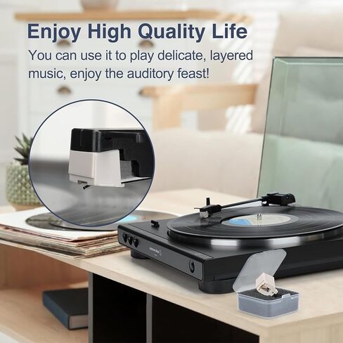 2Pcs Replacement Turntable Needle for Pioneer PL-990 PL-223 PL-Z81 Stylus with Diamond Cone Tip 3.5mV 13mm Hole Spacing 2g Pressure in Kuwait