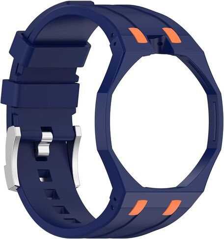 حزام متين متوافق مع سوار ساعة Swatch x AP Royal Pop، حزام سيليكون رياضي مع إطار مقاوم للصدمات، ساعة جيب مبدلة لساعة اليد طقم تعديل لحزام الرجال والنساء in Kuwait