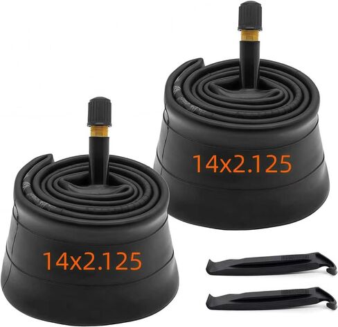 (2 Pack) 14X2.125/2.35/2.40 Bike Tubes 14 inch Off-Road Bicycle Inner Tube with 35mm Valve in Kuwait