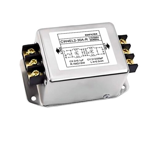 مرشح الطاقة EMI CW4L2-6A/10A/20A/30A-R/RG AC 220V تنقية التداخل أحادي الطور CW4L2-30A-R CW4L2-30A-RG(30A، نوع السكة) in Kuwait
