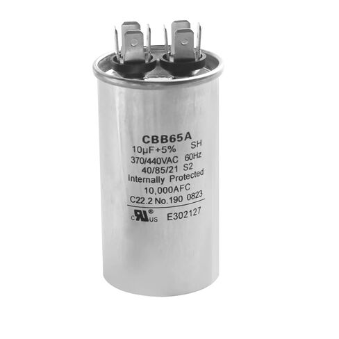 10 uF 10 MFD 370 VAC Dual Run Oval Start Capacitor - 97F9002, 97F9002s for AC Unit Fan Motor Start, Heat Pump, Condenser Straight Cool. Compatible with Old GE# 97F9002BZ3, Z97F9002, 27L669 in Kuwait