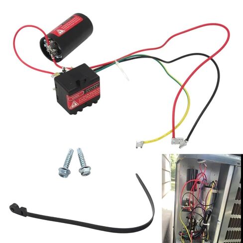GRABOTE CSRU1 208/240VAC 88-108uF Compressor Saver Hard Start Kit for 1 to 3 Ton Systems for SER-U1 LSRU1 Potential Relay, Start Capacitor, (2025 Upgrade) in Kuwait