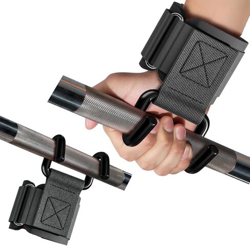 Weight Lifting Hooks, 330 LB Weightlifting Grip Hooks, Heavy Duty Lifting Wrist Straps for Pull-Ups, Strength Training and Deadlifts, Wrist Strap Hook for Men and Women in Saudi Arabia