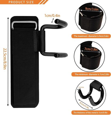 Weight Lifting Hooks, 330 LB Weightlifting Grip Hooks, Heavy Duty Lifting Wrist Straps for Pull-Ups, Strength Training and Deadlifts, Wrist Strap Hook for Men and Women in Saudi Arabia