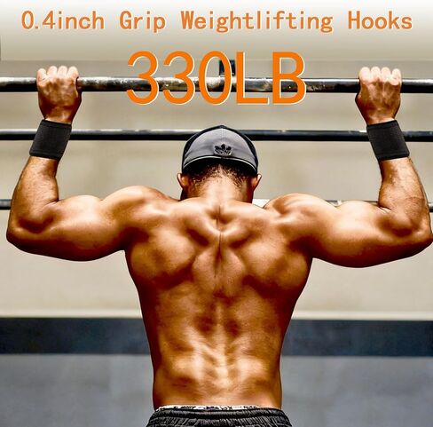 Weight Lifting Hooks, 330 LB Weightlifting Grip Hooks, Heavy Duty Lifting Wrist Straps for Pull-Ups, Strength Training and Deadlifts, Wrist Strap Hook for Men and Women in Saudi Arabia