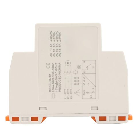 FTVOGUE Motor 3 Phase Sequence Relay، مادة PC، جهد تشغيل مستقر 208-480 Vac، مثالي للبيئات الصناعية والمصاعد in Kuwait