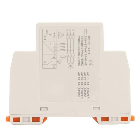 FTVOGUE Motor 3 Phase Sequence Relay، مادة PC، جهد تشغيل مستقر 208-480 Vac، مثالي للبيئات الصناعية والمصاعد in Kuwait