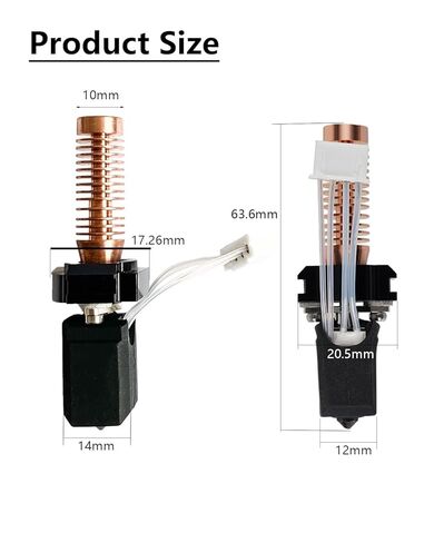 Upgrade Ceramic Hotend Kit 0.4MM Hardened Nozzle Fit for Adventurer 5M 5M Pro Flashforge Printer Accessories in Kuwait