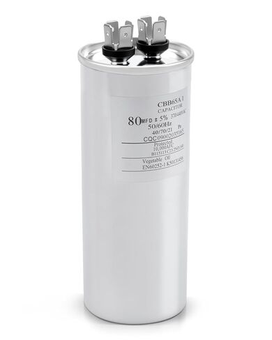 27L322 مكثف دائري 80μF MFD 370/440 VAC 50/60 هرتز، استبدل CPT01074 C480R in Kuwait