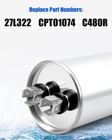 27L322 مكثف دائري 80μF MFD 370/440 VAC 50/60 هرتز، استبدل CPT01074 C480R in Kuwait