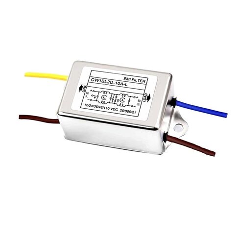 مرشح تيار متردد أحادي الطور CW1BL2D-10A-L CW1BL2-3A 6A 10A-L يؤدي إلى تنقية صوت 3A DC 110VDC مضاد للتشويش 6A CW1BL2D-10A-L(CW1BL2-10A-L) in Kuwait
