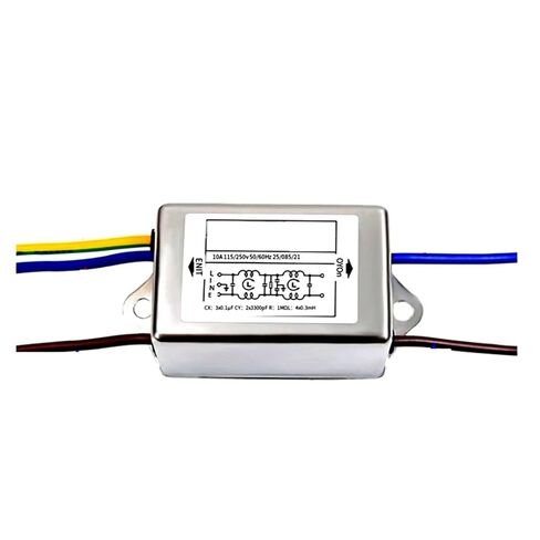 مرشح تيار متردد أحادي الطور CW1BL2D-10A-L CW1BL2-3A 6A 10A-L يؤدي إلى تنقية صوت 3A DC 110VDC مضاد للتشويش 6A CW1BL2D-10A-L(CW1BL2-10A-L) in Kuwait