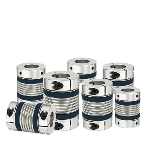 LB D40L50/58 8 * 10/8 * 11/8 * 12 Bellows Flexible Motor Coupler Aluminium High Elasticity Universal Joint 1Pcs(LB-D-D40L50-9X9) in Saudi Arabia