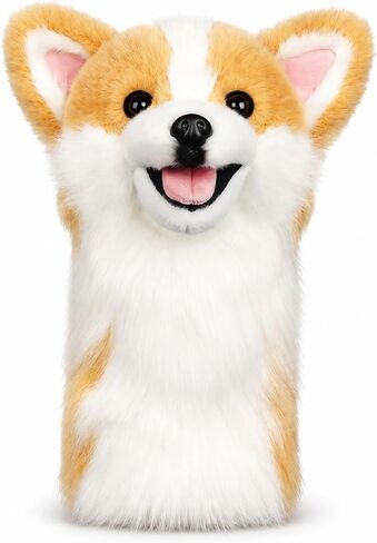 Craftsman Golf Corgi Golf Head Cover Realistic Adorable Plush Animal Dog Driver Cover Headcover Fits up to 460cc Golfer Gift in Kuwait