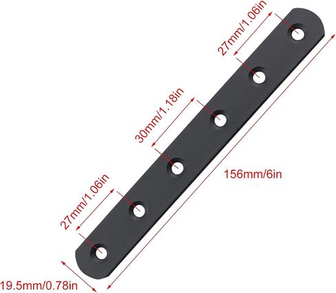 4PCS Black Stainless Steel Straight Piece Corner Code 6 Inch Heavy Duty Patch Panel Right Angle Holder Bracket Connector Furniture Repair Fixing Joints with Screws for Reinforcing Bed Frame in Kuwait