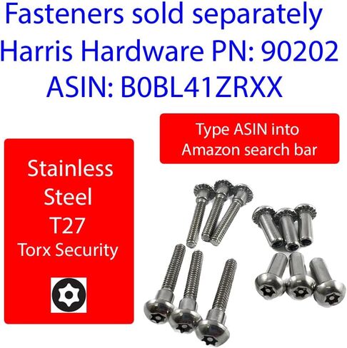 Harris Hardware TP5410 Strike & Keeper Die Cast Zamac Bracket for 1-1/4" Thick Pilasters, Chrome Plated in Kuwait